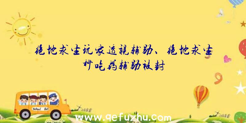 绝地求生玩家透视辅助、绝地求生秒吃药辅助被封