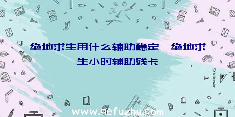 绝地求生用什么辅助稳定、绝地求生小时辅助残卡