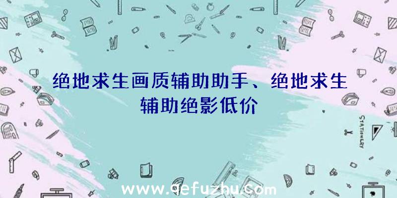 绝地求生画质辅助助手、绝地求生辅助绝影低价