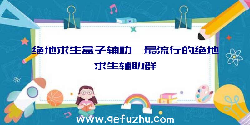 绝地求生盒子辅助、最流行的绝地求生辅助群