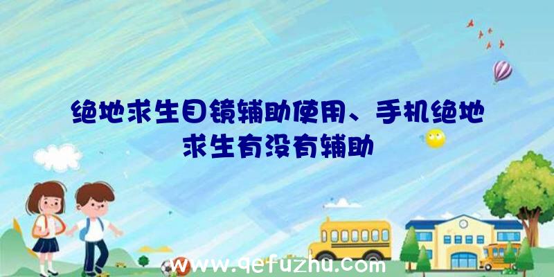 绝地求生目镜辅助使用、手机绝地求生有没有辅助