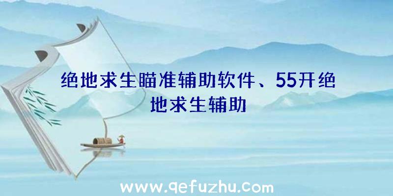 绝地求生瞄准辅助软件、55开绝地求生辅助