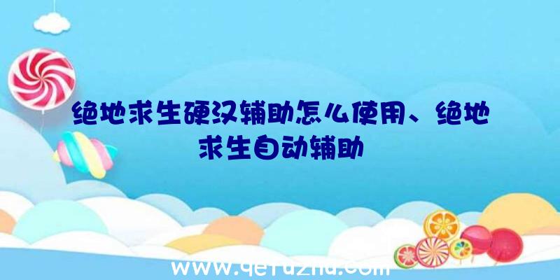 绝地求生硬汉辅助怎么使用、绝地求生自动辅助