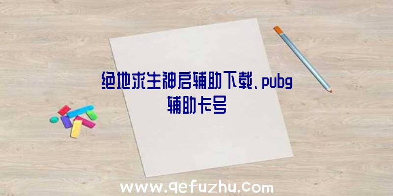 绝地求生神启辅助下载、pubg辅助卡号