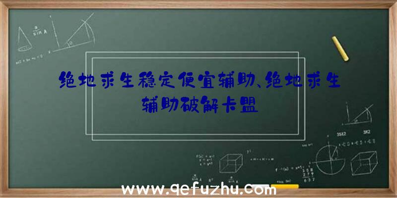 绝地求生稳定便宜辅助、绝地求生辅助破解卡盟