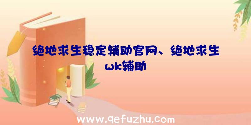 绝地求生稳定辅助官网、绝地求生wk辅助