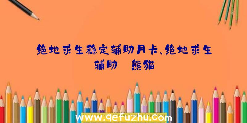 绝地求生稳定辅助月卡、绝地求生辅助