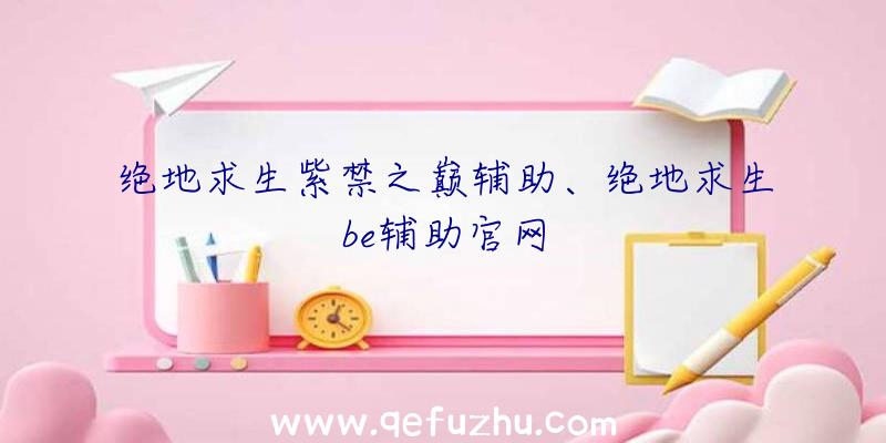 绝地求生紫禁之巅辅助、绝地求生be辅助官网