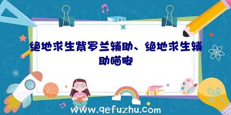 绝地求生紫罗兰辅助、绝地求生辅助瞄脚