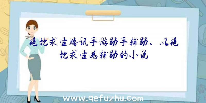 绝地求生腾讯手游助手辅助、以绝地求生为辅助的小说