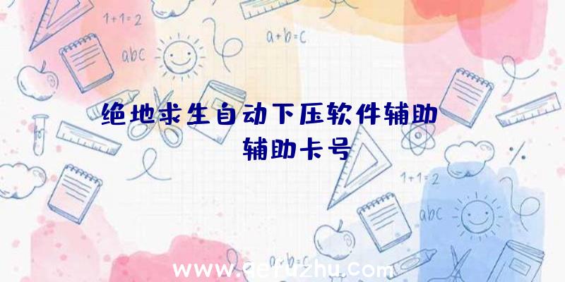 绝地求生自动下压软件辅助、pubg辅助卡号