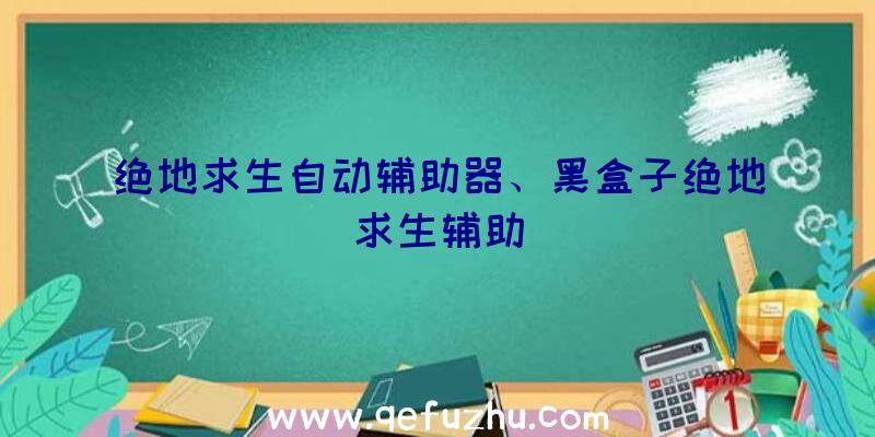 绝地求生自动辅助器、黑盒子绝地求生辅助