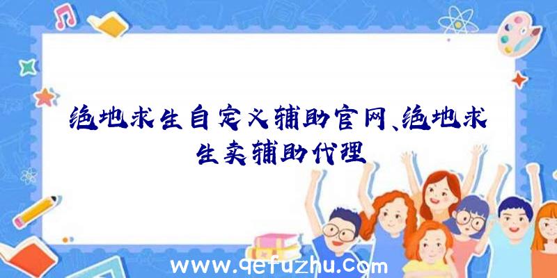 绝地求生自定义辅助官网、绝地求生卖辅助代理