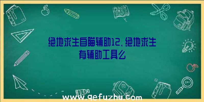 绝地求生自瞄辅助12、绝地求生有辅助工具么