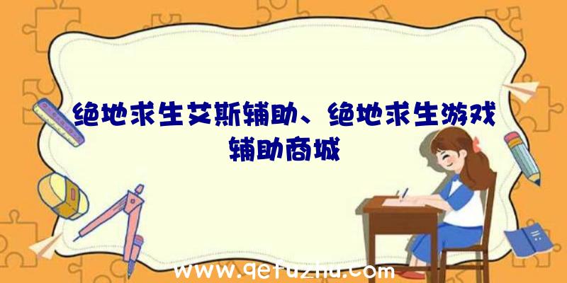 绝地求生艾斯辅助、绝地求生游戏辅助商城