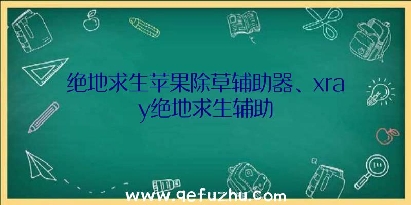 绝地求生苹果除草辅助器、xray绝地求生辅助