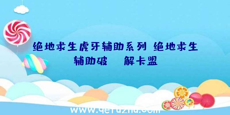 绝地求生虎牙辅助系列、绝地求生辅助破解卡盟