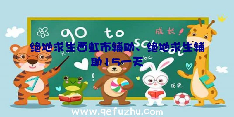 绝地求生西虹市辅助、绝地求生辅助15一天