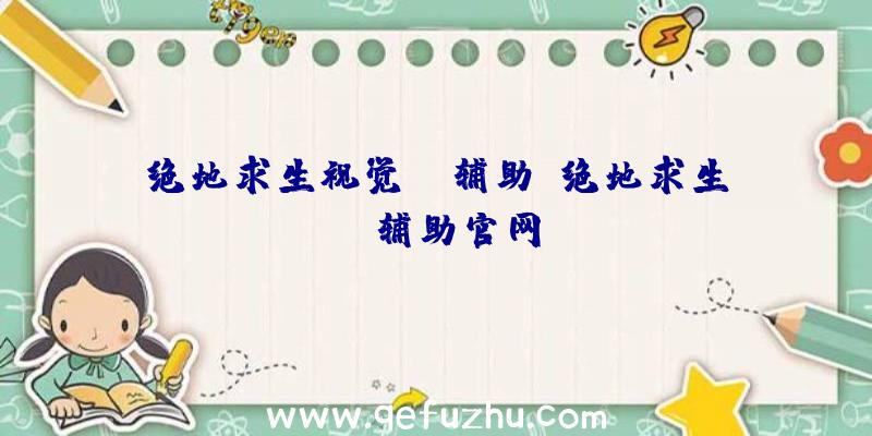 绝地求生视觉ai辅助、绝地求生be辅助官网