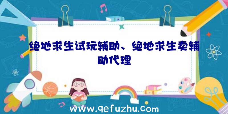 绝地求生试玩辅助、绝地求生卖辅助代理