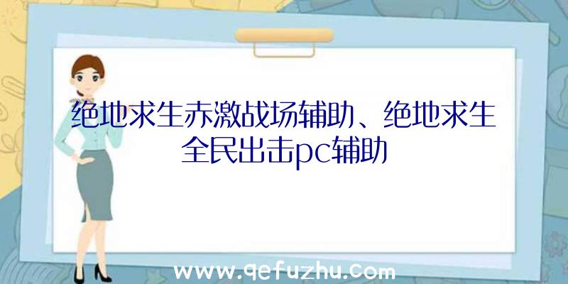 绝地求生赤激战场辅助、绝地求生全民出击pc辅助