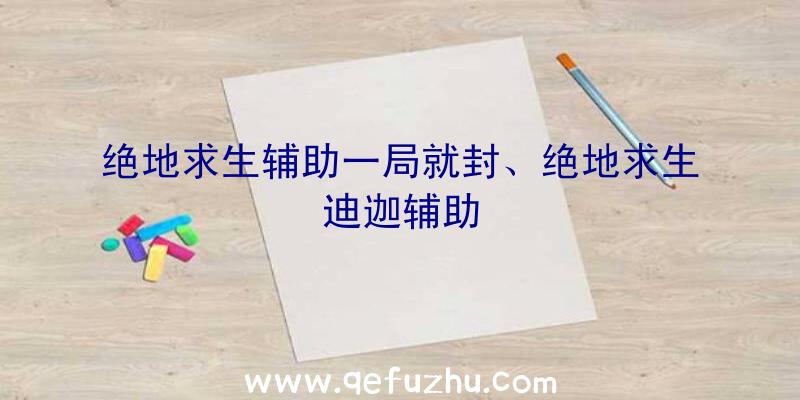 绝地求生辅助一局就封、绝地求生迪迦辅助