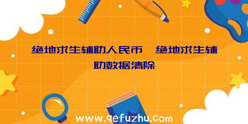 绝地求生辅助人民币、绝地求生辅助数据清除