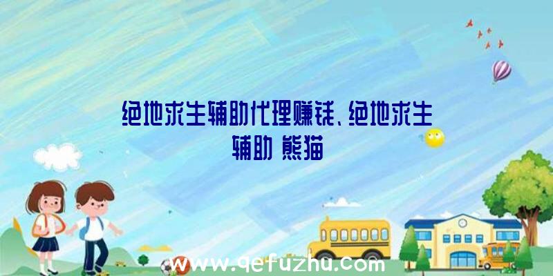 绝地求生辅助代理赚钱、绝地求生辅助