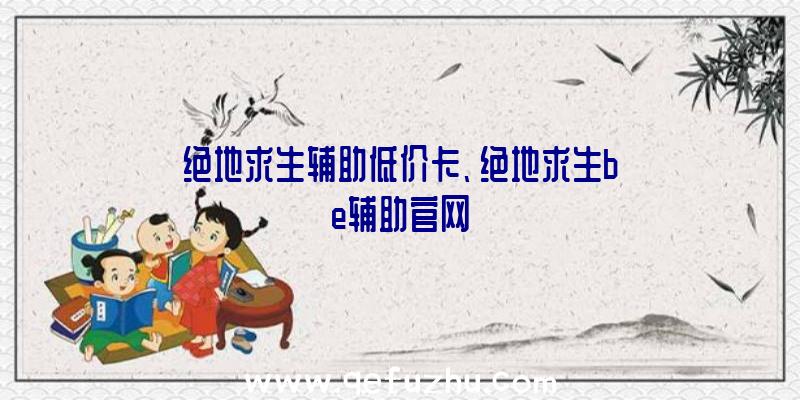 绝地求生辅助低价卡、绝地求生be辅助官网