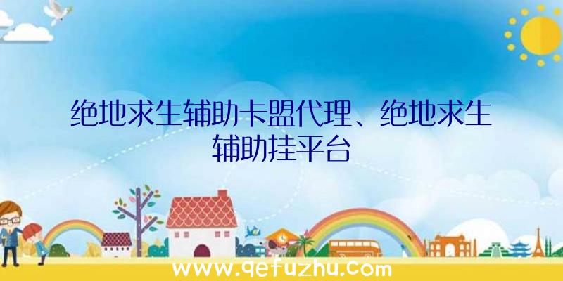 绝地求生辅助卡盟代理、绝地求生辅助挂平台