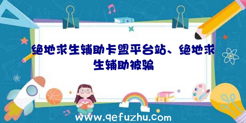 绝地求生辅助卡盟平台站、绝地求生辅助被骗