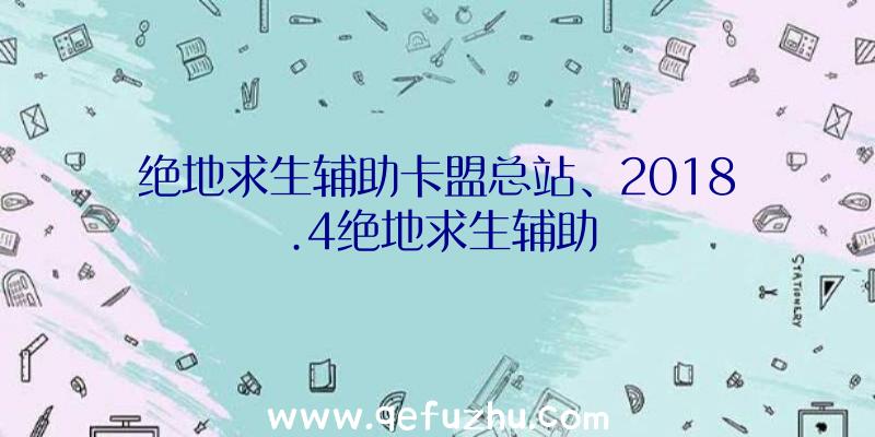 绝地求生辅助卡盟总站、2018.4绝地求生辅助