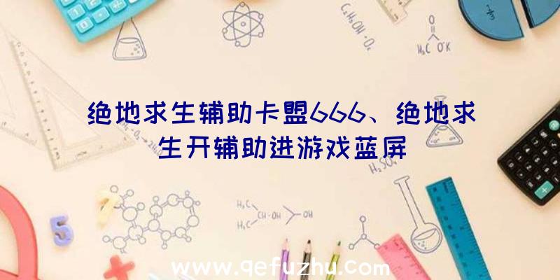 绝地求生辅助卡盟666、绝地求生开辅助进游戏蓝屏