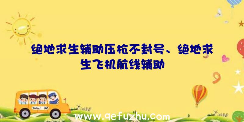 绝地求生辅助压枪不封号、绝地求生飞机航线辅助