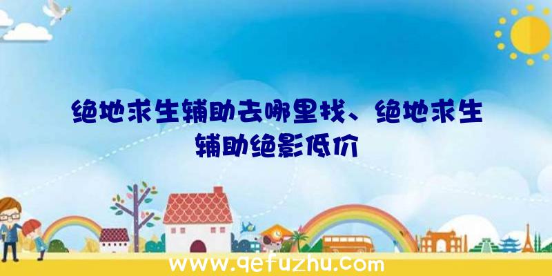 绝地求生辅助去哪里找、绝地求生辅助绝影低价