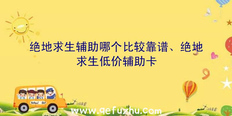 绝地求生辅助哪个比较靠谱、绝地求生低价辅助卡