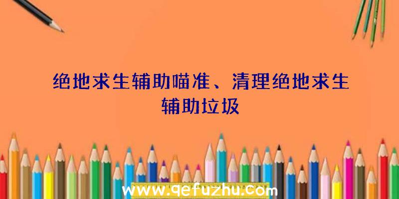 绝地求生辅助喵准、清理绝地求生辅助垃圾