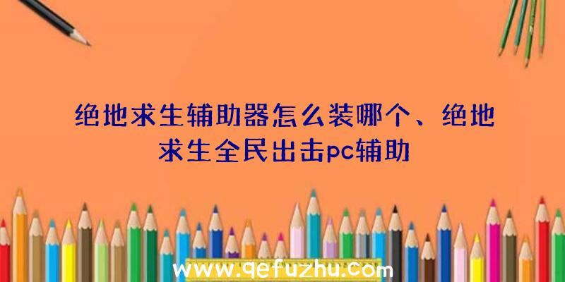 绝地求生辅助器怎么装哪个、绝地求生全民出击pc辅助