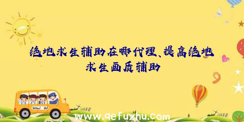 绝地求生辅助在哪代理、提高绝地求生画质辅助