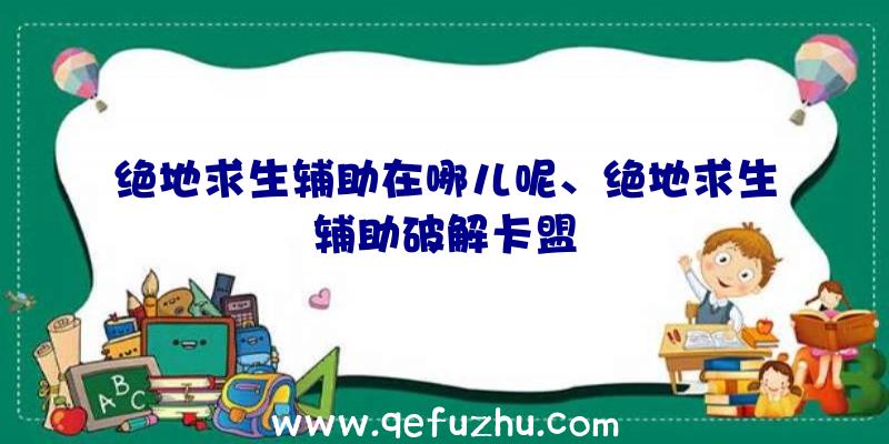 绝地求生辅助在哪儿呢、绝地求生辅助破解卡盟