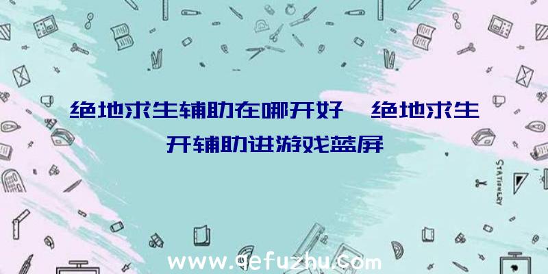 绝地求生辅助在哪开好、绝地求生开辅助进游戏蓝屏