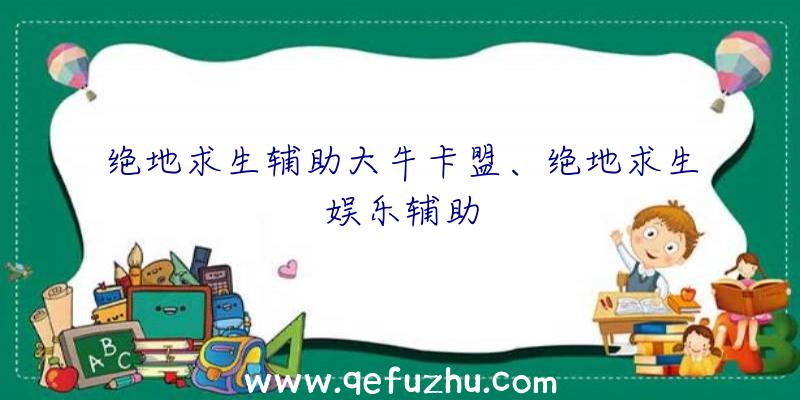 绝地求生辅助大牛卡盟、绝地求生娱乐辅助