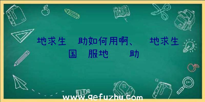 绝地求生辅助如何用啊、绝地求生国际服地铁辅助