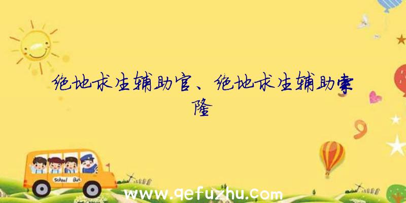 绝地求生辅助官、绝地求生辅助索隆