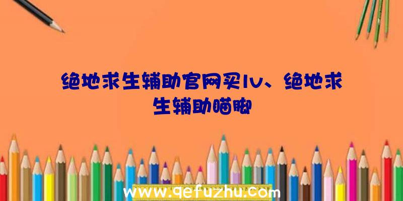 绝地求生辅助官网买lv、绝地求生辅助瞄脚