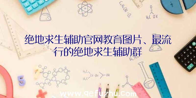 绝地求生辅助官网教育图片、最流行的绝地求生辅助群