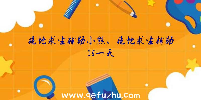 绝地求生辅助小熊、绝地求生辅助15一天