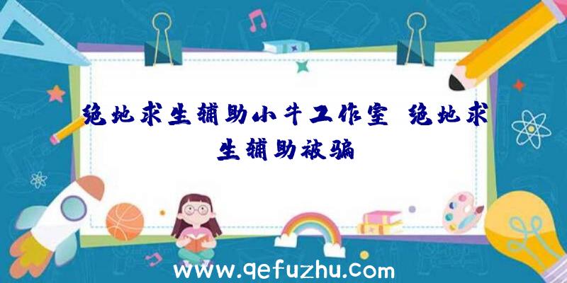 绝地求生辅助小牛工作室、绝地求生辅助被骗