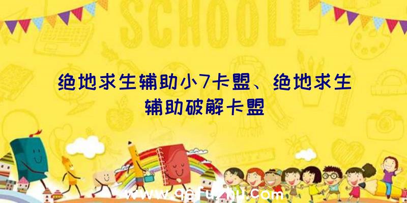 绝地求生辅助小7卡盟、绝地求生辅助破解卡盟