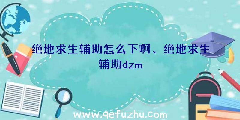 绝地求生辅助怎么下啊、绝地求生辅助dzm